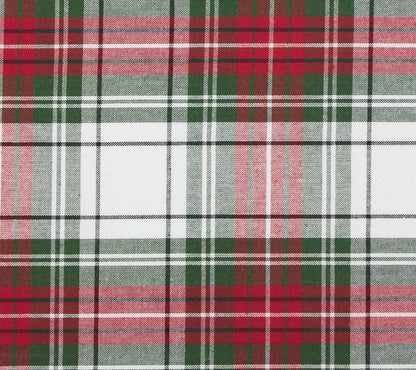 Design Imports Christmas Plaid Table Runner 14" X 108"