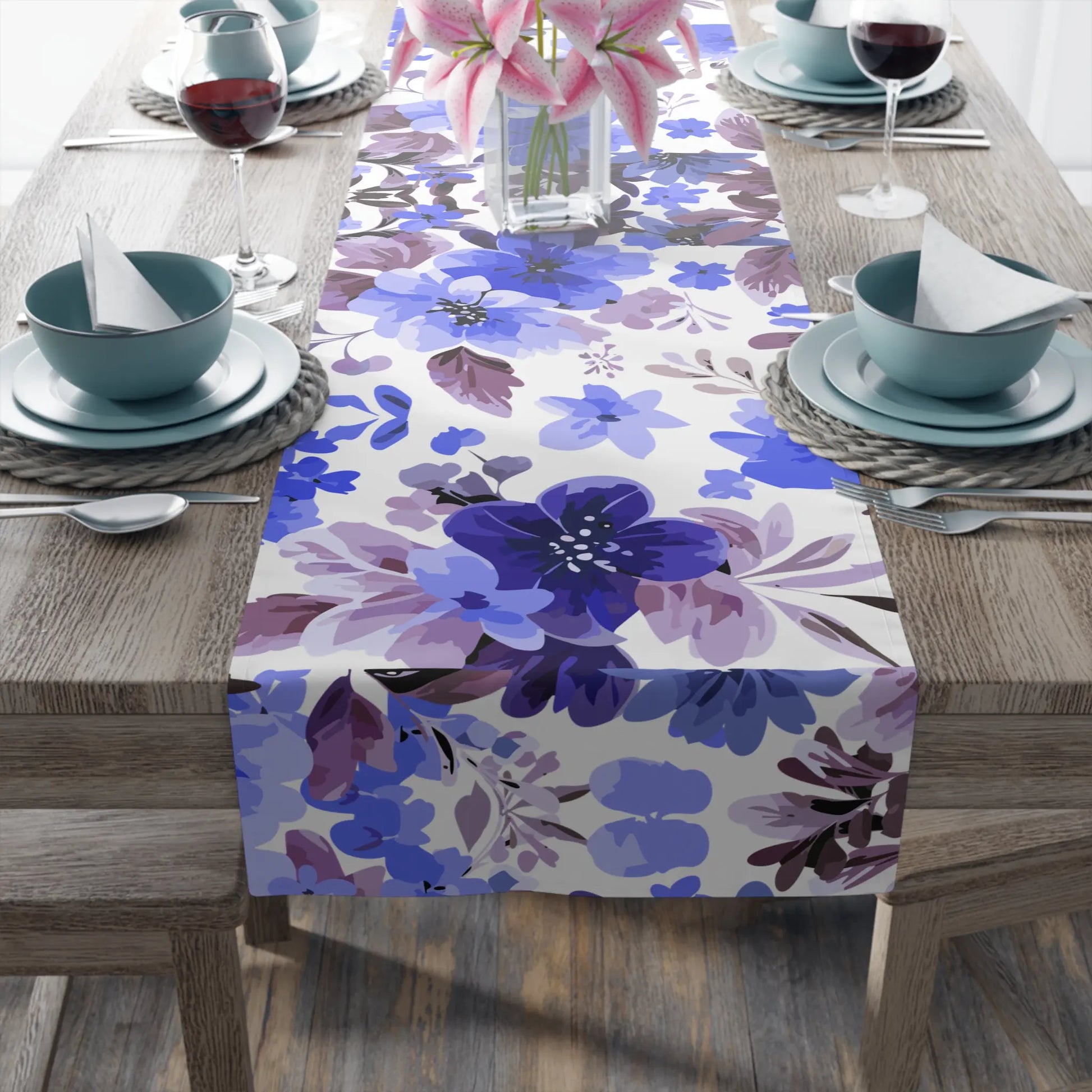 Table Runner Perfect for a Picturesque Kitchen Stylish Cotton Twill or Polyester