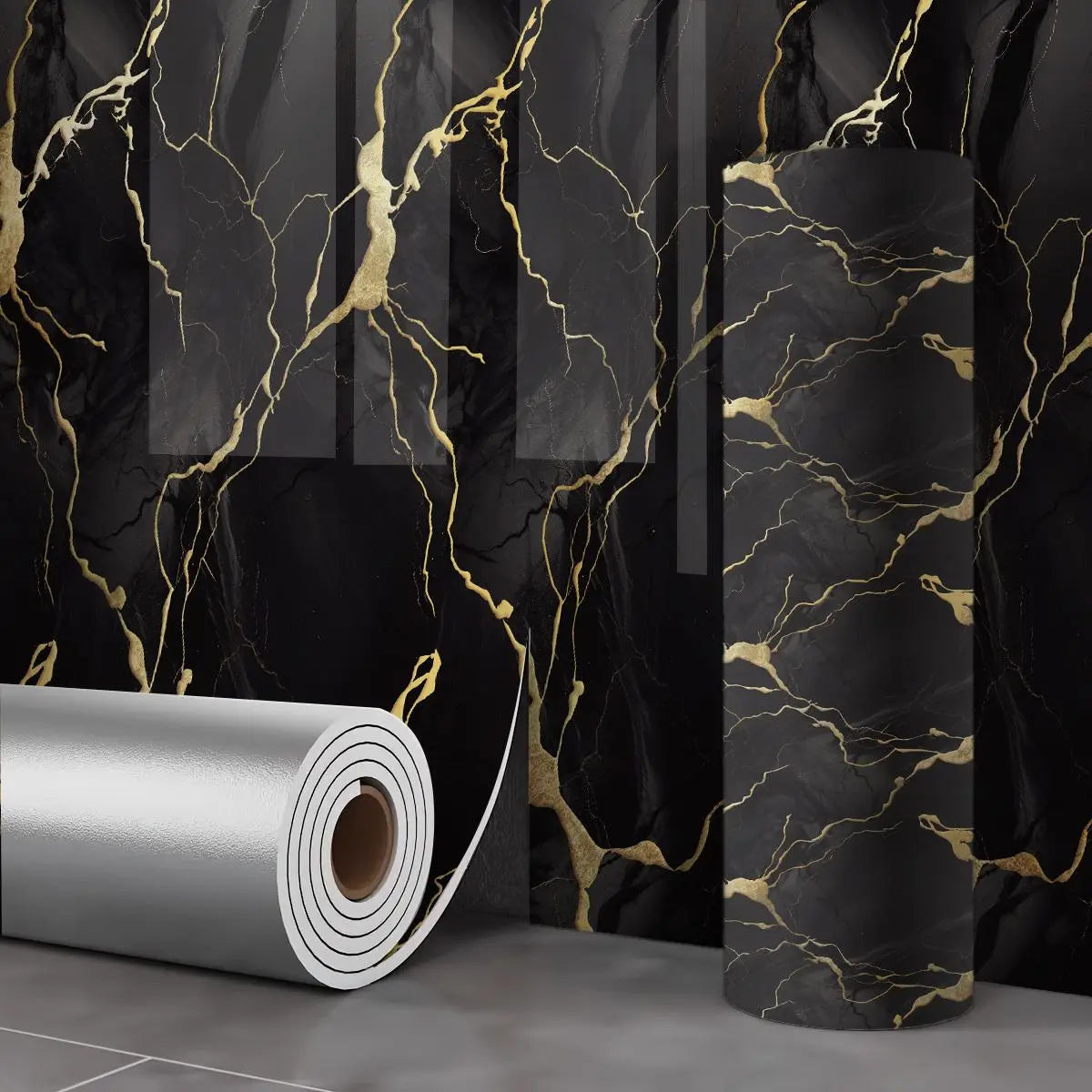 1 Roll of 15.75 X 118.11/23.62*118.11 Inch Inch Tearable Waterproof Self-Adhesive Vinyl Wallpaper Film for Kitchen & Bathroom Countertops Easy to Clean Durable Heat-Resistant