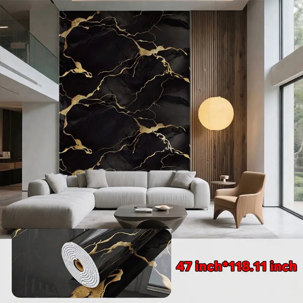 1 Roll of 15.75 X 118.11/23.62*118.11 Inch Inch Tearable Waterproof Self-Adhesive Vinyl Wallpaper Film for Kitchen & Bathroom Countertops Easy to Clean Durable Heat-Resistant