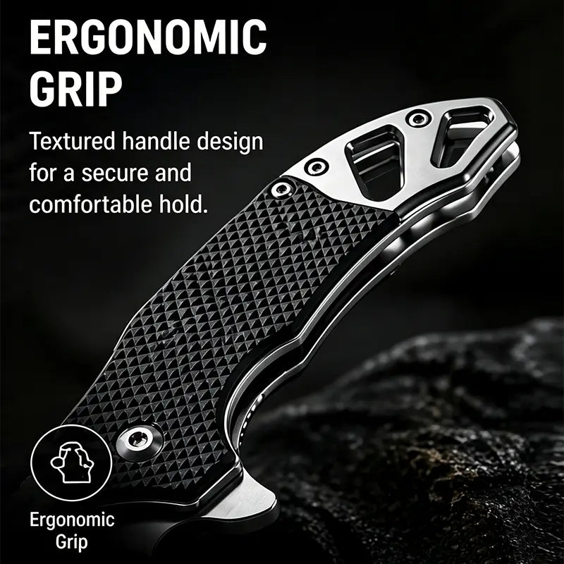 Ultra-Lightweight Portable Folding Steak Knife - Premium Stainless Steel Razor-Sharp Blade, Ergonomic Non-Slip Grip, Pocket-Sized Kitchen Tool for Camping BBQ Grill, Multifunctional Outdoor Food Prep Cutlery,Edc,Pocket Knife,,G10