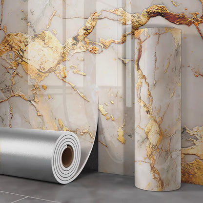 1 Roll of 15.75 X 118.11/23.62*118.11 Inch Inch Tearable Waterproof Self-Adhesive Vinyl Wallpaper Film for Kitchen & Bathroom Countertops Easy to Clean Durable Heat-Resistant