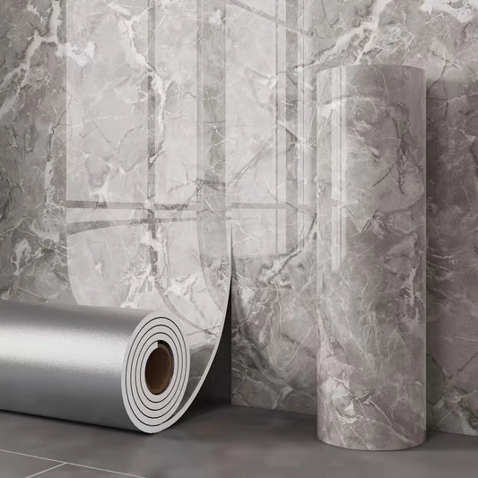 1 Roll of 15.75 X 118.11/23.62*118.11 Inch Inch Tearable Waterproof Self-Adhesive Vinyl Wallpaper Film for Kitchen & Bathroom Countertops Easy to Clean Durable Heat-Resistant