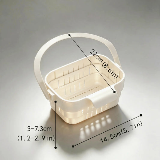 YESDOAGD Retractable Sink Food Catcher, Detachable Kitchen Strainer Basket, Space-Saving Drain Filter