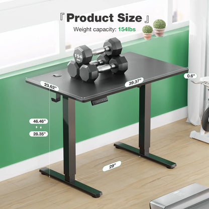 Electric Height Adjustable Standing Desk ,Modern Adjust Table Sit to Stand Desk Computer Ergonomic Computer Workstation Gifts