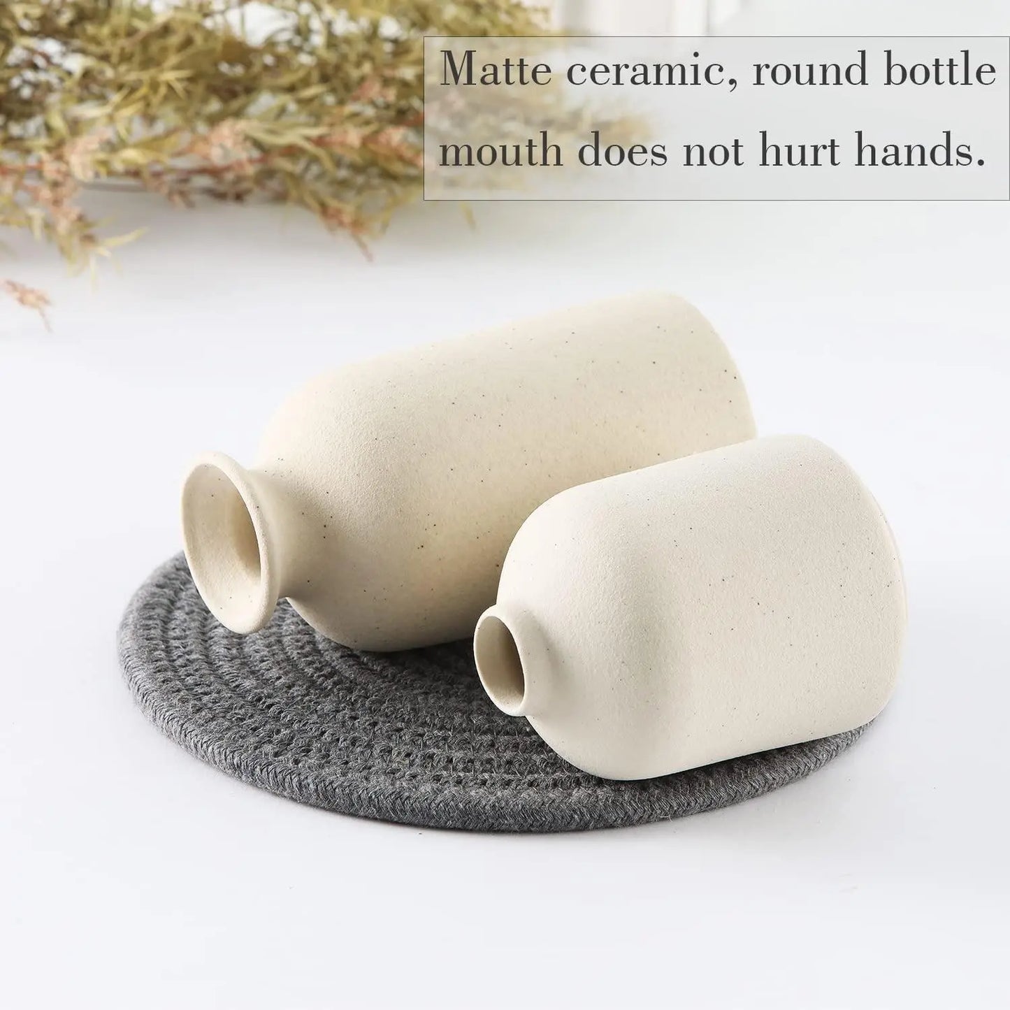 Festival Ornaments, Empty Ceramic Vase, 3 Counts/Set Modern Simple Small Vases, for Dinner Table Party Office Bookshelf Bedroom Desktop Holder Decor