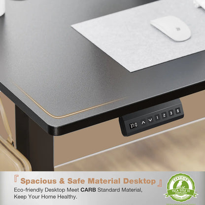 Electric Height Adjustable Standing Desk ,Modern Adjust Table Sit to Stand Desk Computer Ergonomic Computer Workstation Gifts