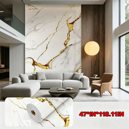 1 Roll of 15.75 X 118.11/23.62*118.11 Inch Inch Tearable Waterproof Self-Adhesive Vinyl Wallpaper Film for Kitchen & Bathroom Countertops Easy to Clean Durable Heat-Resistant